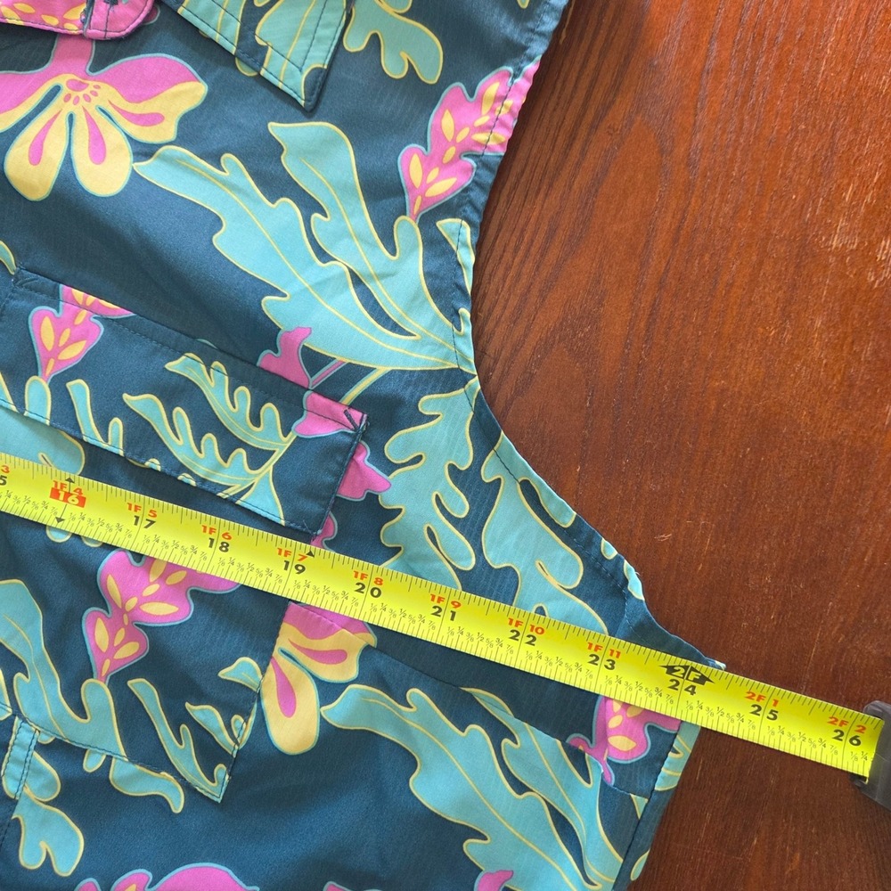 Reel Legends Sleeveless Fishing Shirt Tropical Floral‎ Vented Mesh Back 2X - Picture 8 of 9